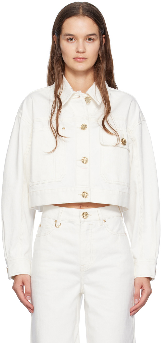 Zimmermann Off-White Matchmaker Denim Jacket Zimmermann