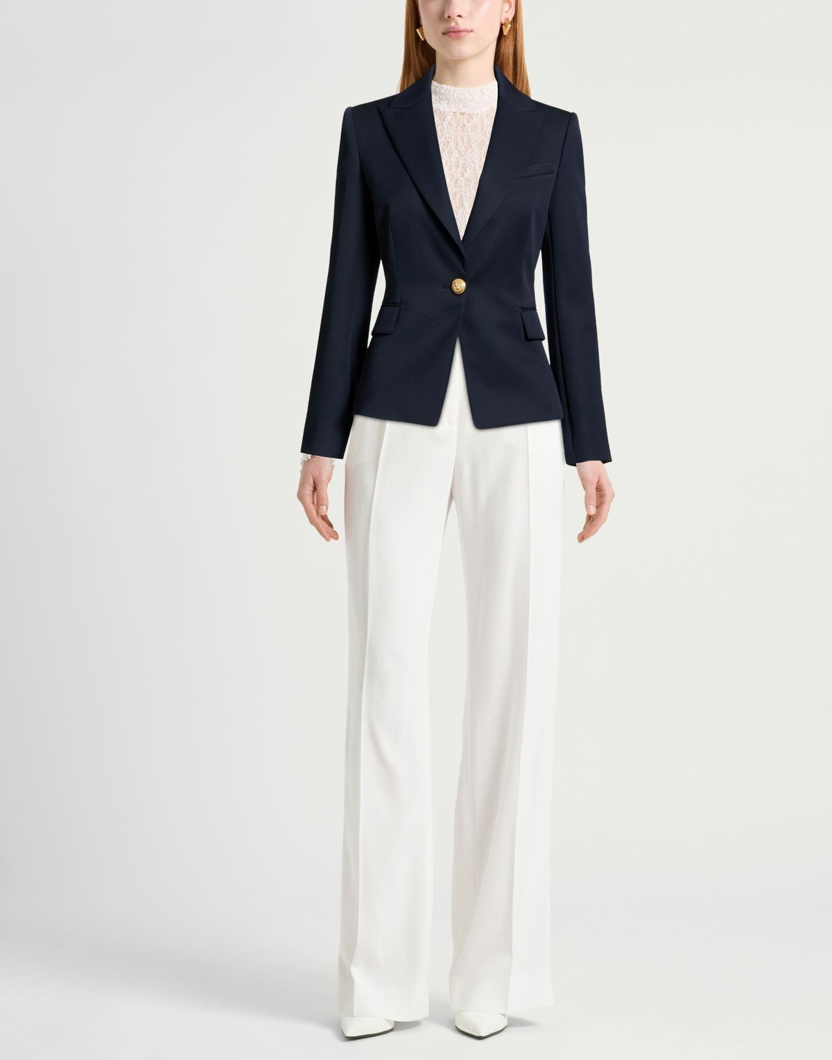 Balmain Womens Blazer in Midnight blue