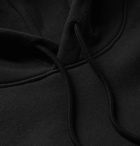Balenciaga - Logo-Print Fleece-Back Cotton-Jersey Hoodie - Black