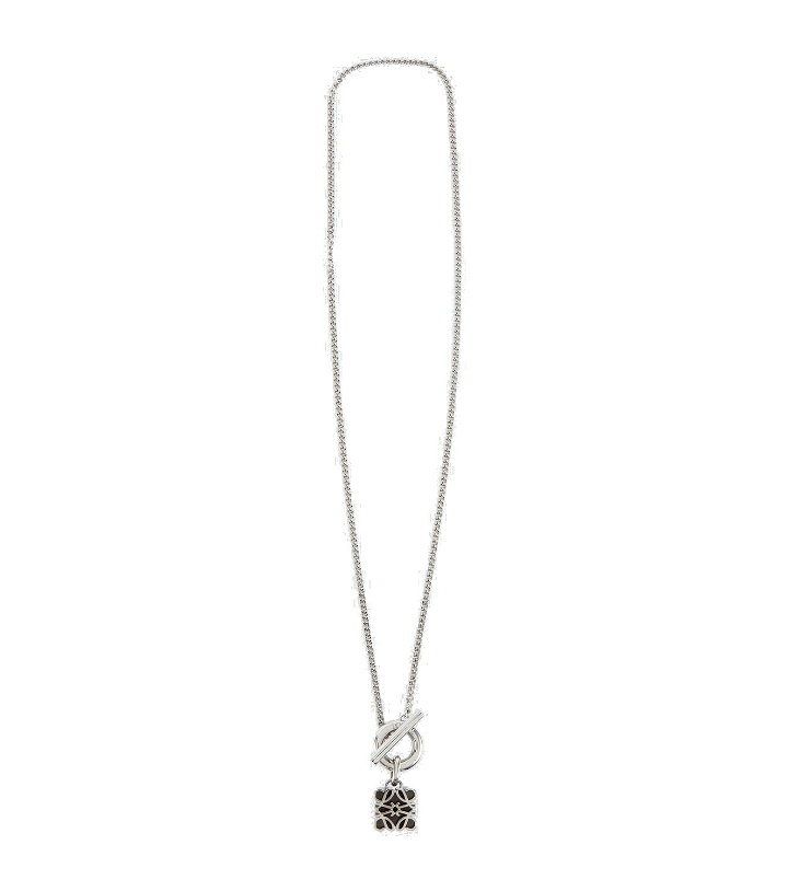 Photo: Loewe - Anagram pendant sterling silver necklace