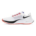 Nike White and Red Air Zoom Pegasus 37 Sneakers
