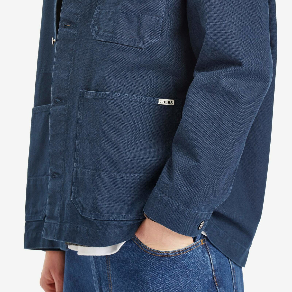 Polar Skate Co. Men's Ezra Chore Jacket in Neptune Blue