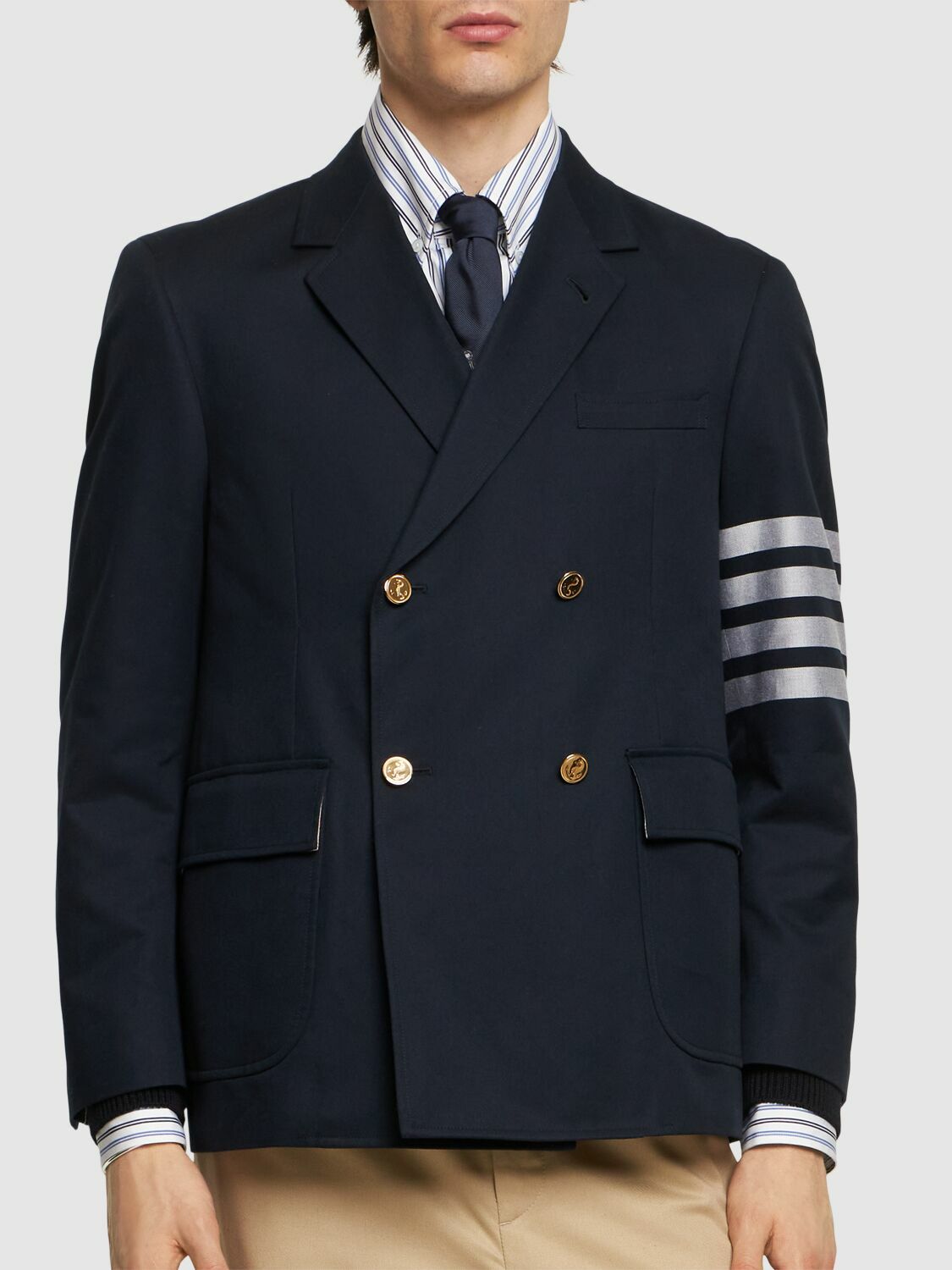 THOM BROWNE - Unstructured Double Breast Jacket Thom Browne