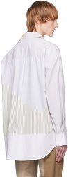 Feng Chen Wang Gray Multi Stripe Shirt