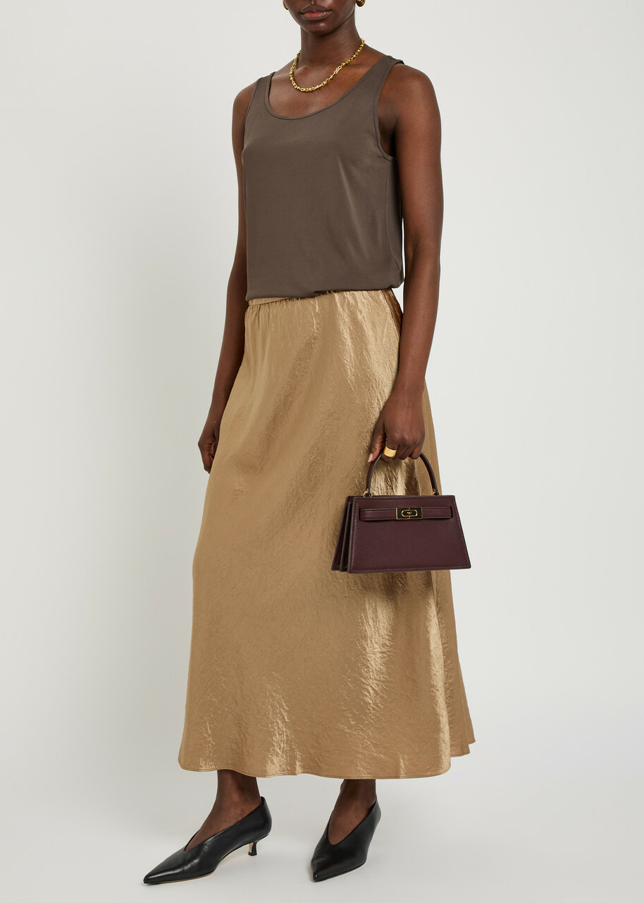 Eileen Fisher Silk Tank Brown