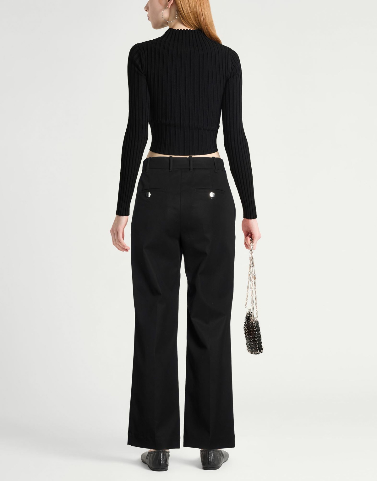 Plan C Womens Pants in Black