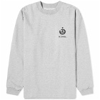 Noma t.d. Men's Long Sleeve Logo T-Shirt in Grey