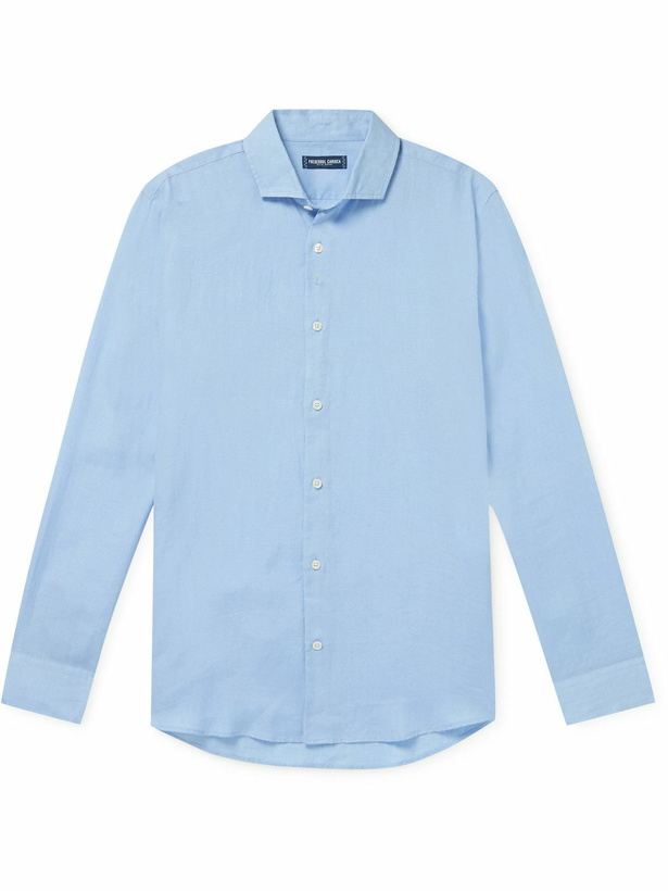 Photo: Frescobol Carioca - Antonio Linen Shirt - Blue