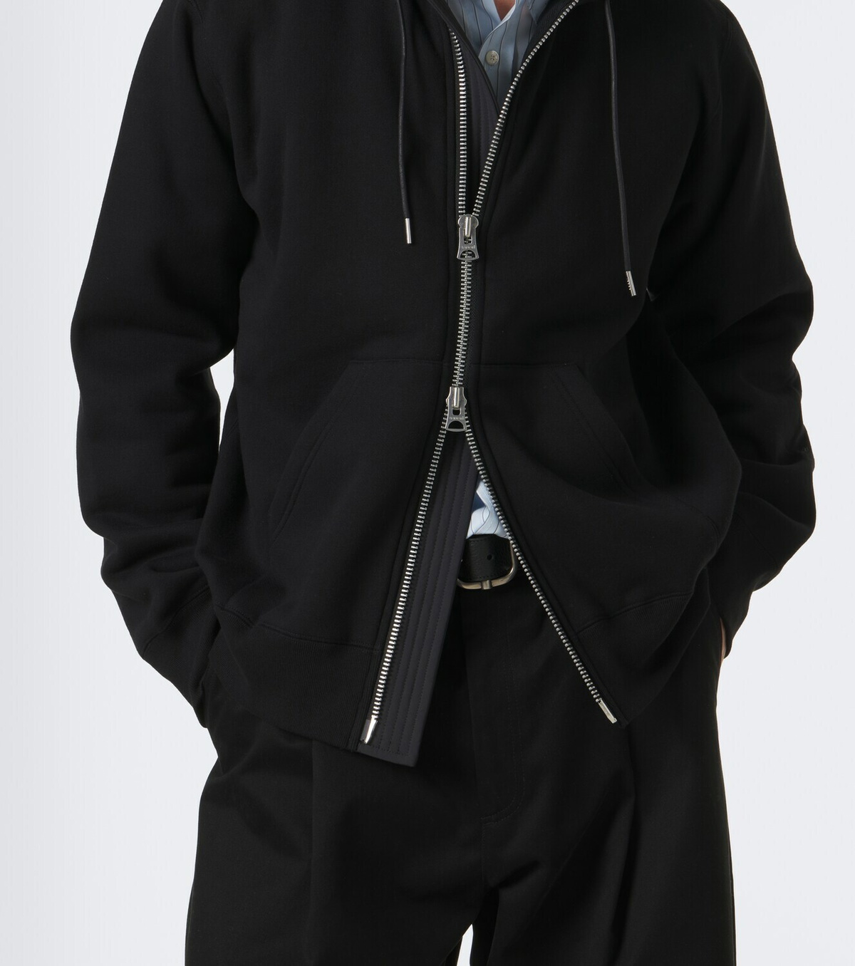 Sacai Cotton jersey hoodie