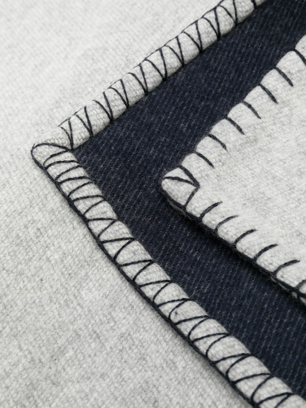 Johnstons Of Elgin Silver Reversible Merino Wool Throw
