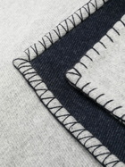 Johnstons Of Elgin Silver Reversible Merino Wool Throw
