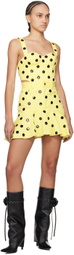 AREA Yellow Polka Dot Top