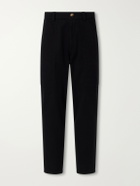Brunello Cucinelli - Straight-Leg Cotton-Twill Trousers - Black