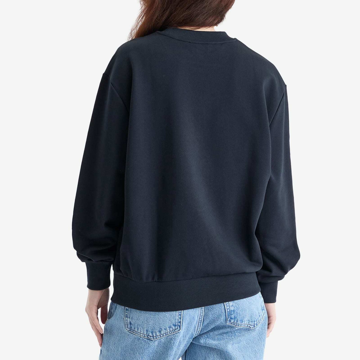A.P.C. Women's Ethan Logo Sweatshirt in Dark Navy