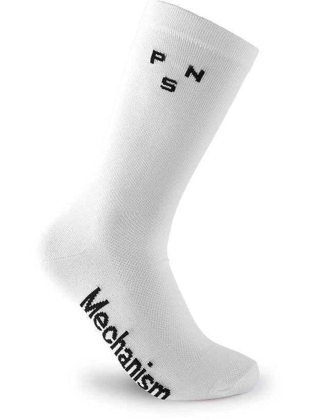 Photo: Pas Normal Studios - Mechanism Meryl Skinlife-Blend Cycling Socks - White