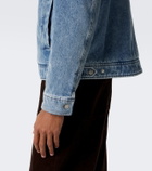 Ami Paris Ami de Coeur corduroy-trimmed denim jacket