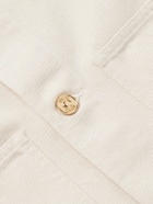 Versace - Embellished Denim Jacket - Neutrals