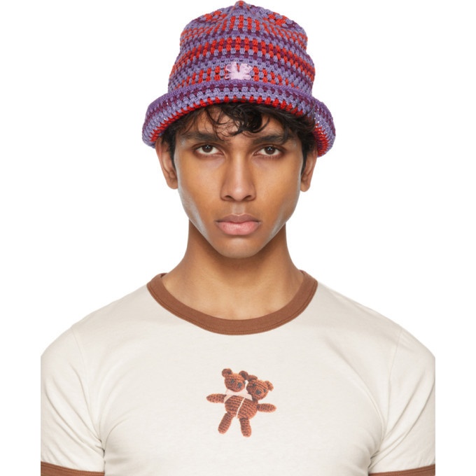 Photo: Marc Jacobs Multicolor Heaven by Marc Jacobs Crochet Psychedelic Bucket Hat