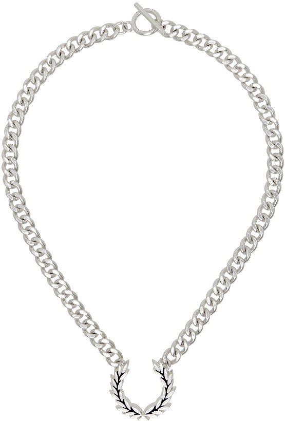 Photo: Fred Perry Silver Chunky Laurel Wreath Necklace