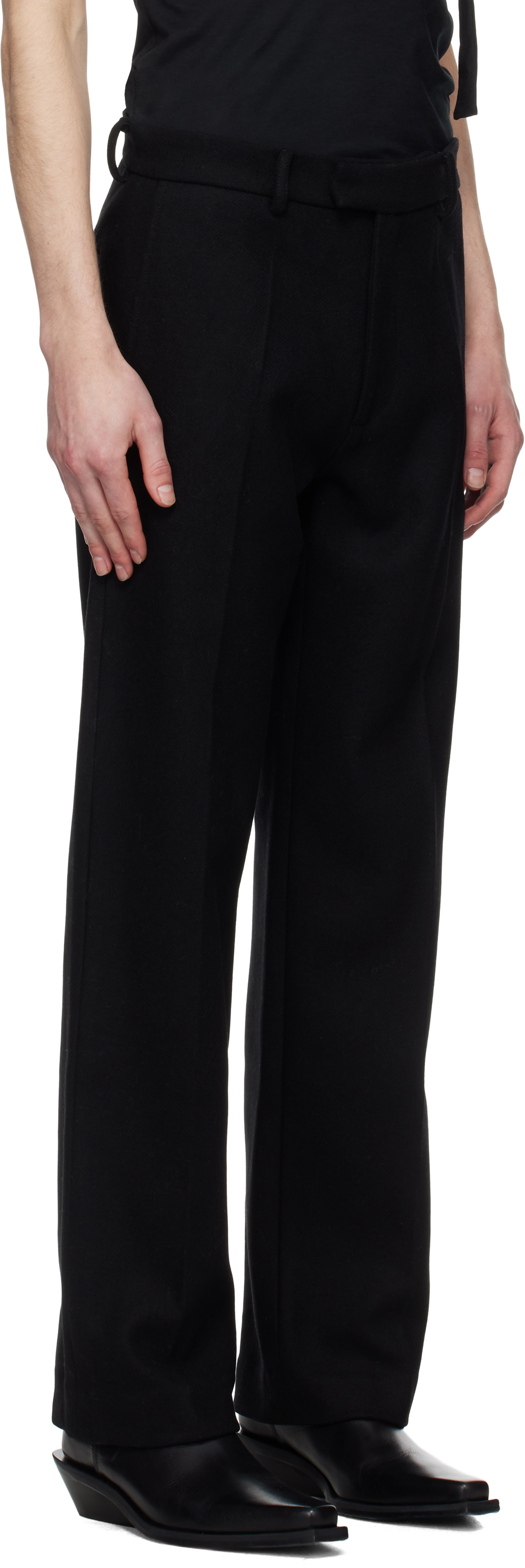 AARON ESH Black Perfect Trousers