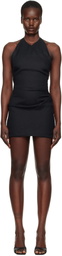 BEC + BRIDGE Black Marianna Halter Minidress