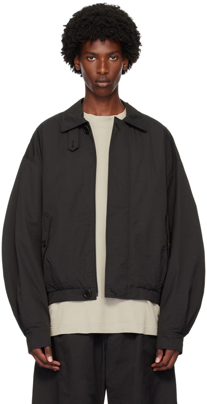AMOMENTO Black Padded Bomber Jacket AMOMENTO