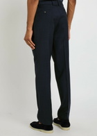 Sunspel Straight-leg Wool Trousers Navy