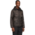 A-Cold-Wall* Black Hooded Compass Puffer Jacket