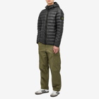 Stone Island Men's Lightweight Hooded Down Jacket in Black