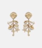 Sydney Evan Multi Sea Life Clam Shell 14kt gold (585/1000) drop earrings with diamonds