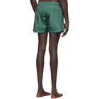 Off-White Green Logo Swim Shorts