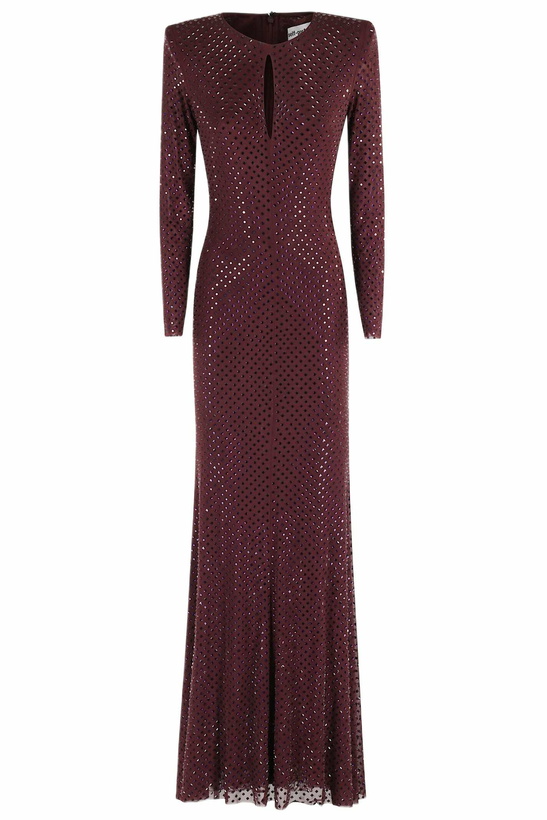 Photo: self-portrait Rhinestone Keyhole Maxi Dress