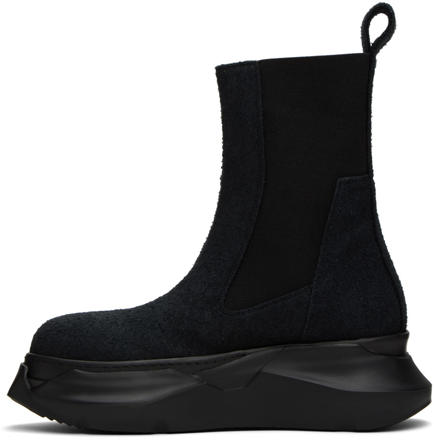 Rick Owens DRKSHDW Black Beatle Abstract Boots