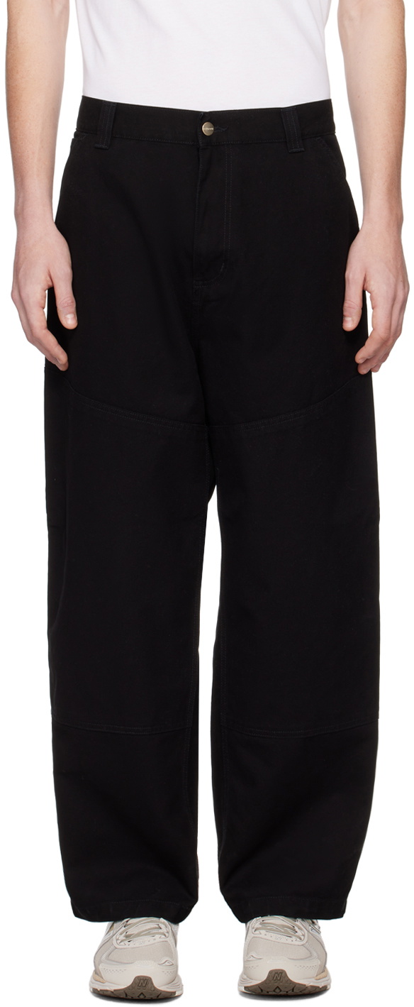 Carhartt Work In Progress Black Wide Trousers Carhartt Wip