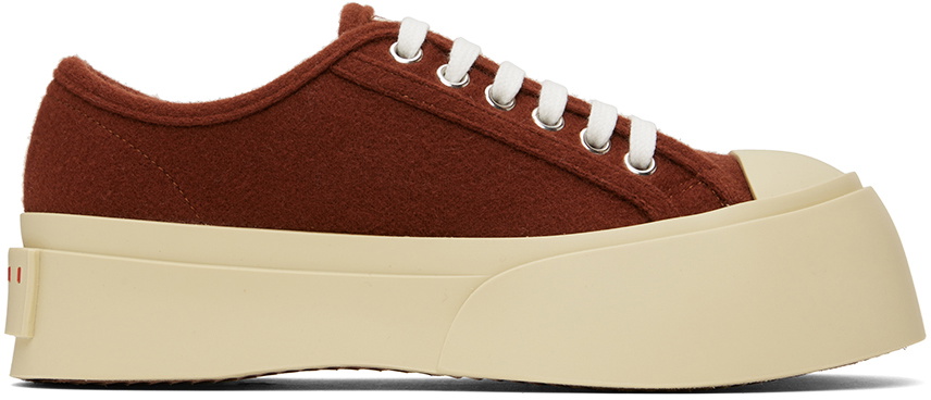 MARNI Wool Felt Laced Sneakers PABLO