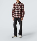 Amiri Swirl checked cotton flannel shirt