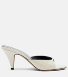 JUDE Haze croc-effect patent leather mules