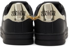 Versace Jeans Couture Black 88 V-Emblem Court Sneakers