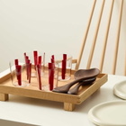 The Conran Shop Nova Stripe Tumbler 360ml - Set of 4 in Burgundy 