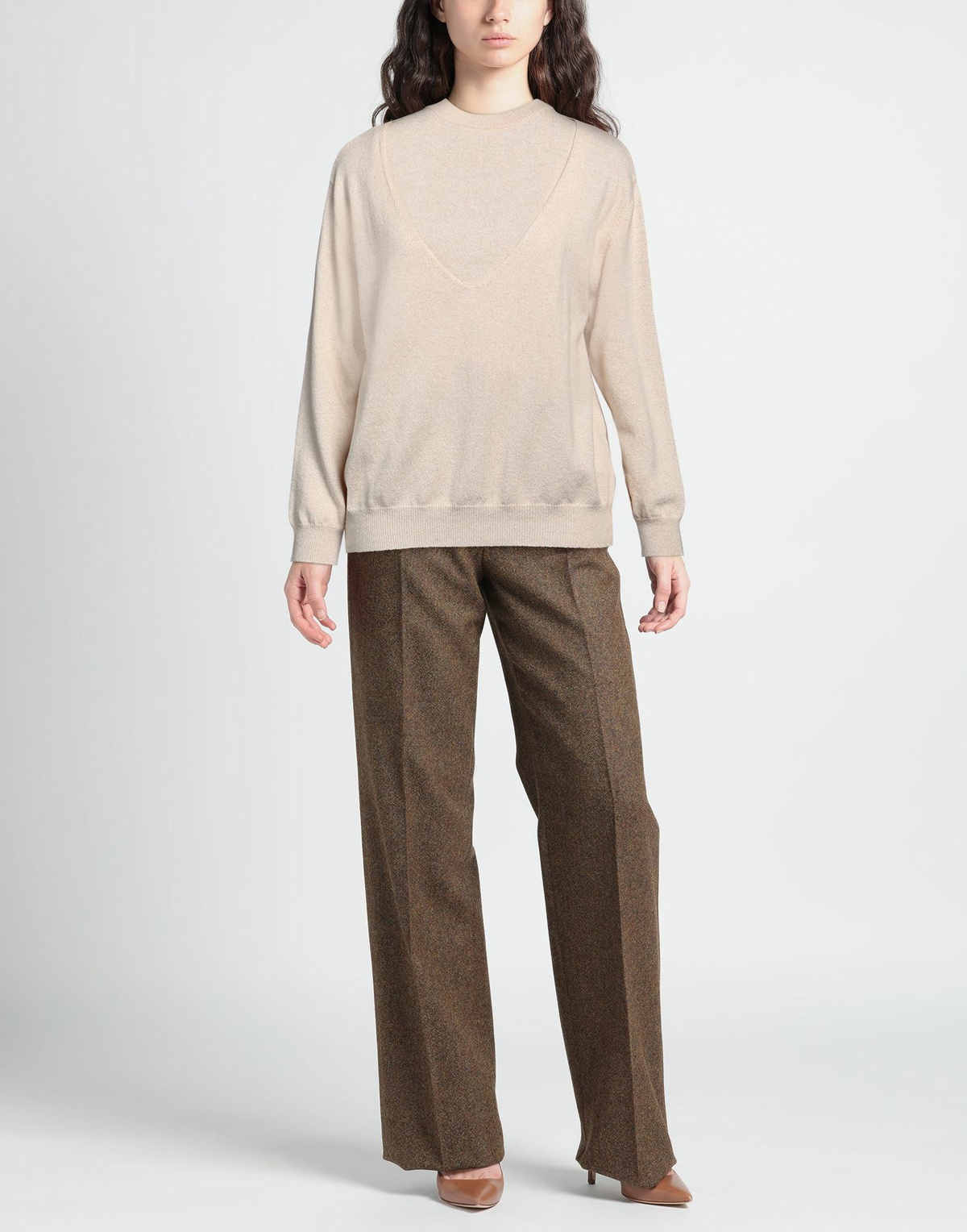 Jucca Womens Twin set in Beige
