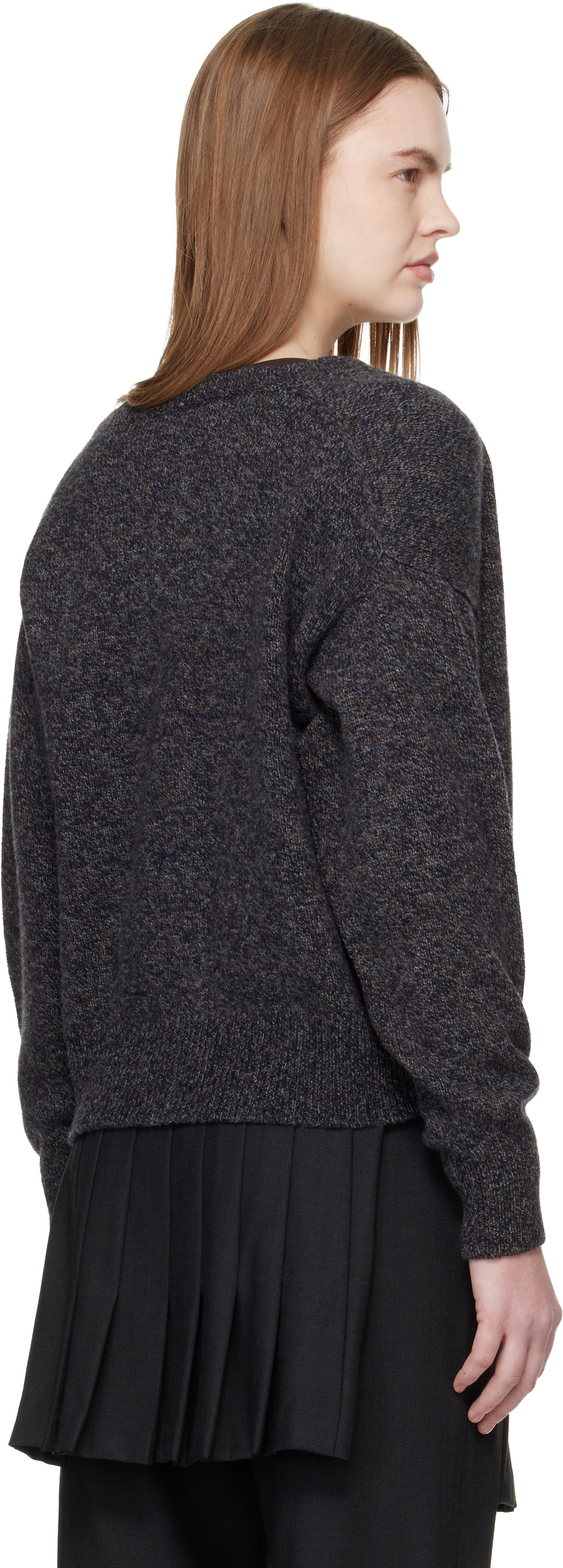 &Daughter Gray Ada Crewneck Cardigan