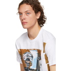 Comme des Garcons Shirt White Basquiat Edition Print T-Shirt