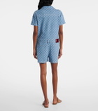 Gucci GG denim jacquard romper