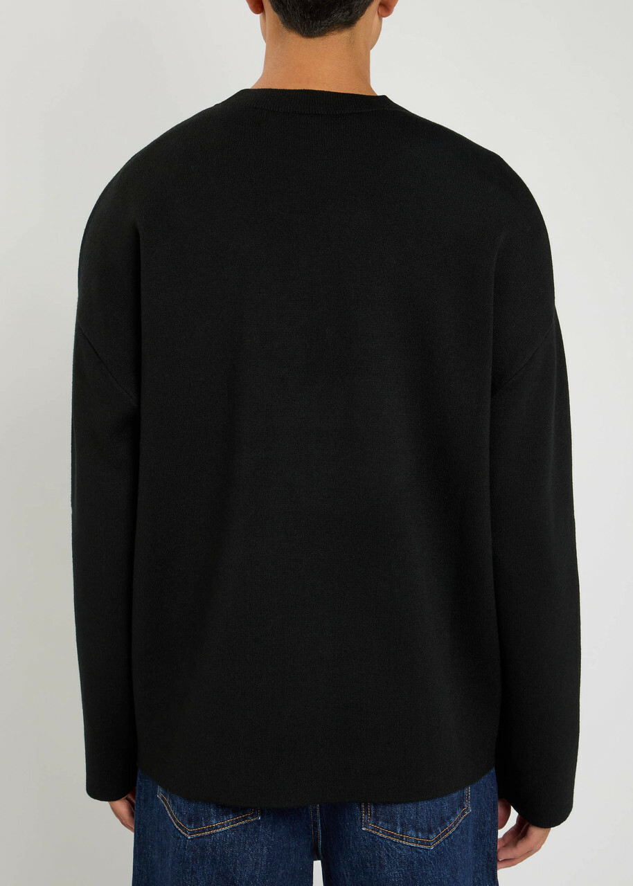 Loewe Anagram Wool-blend Sweatshirt Black