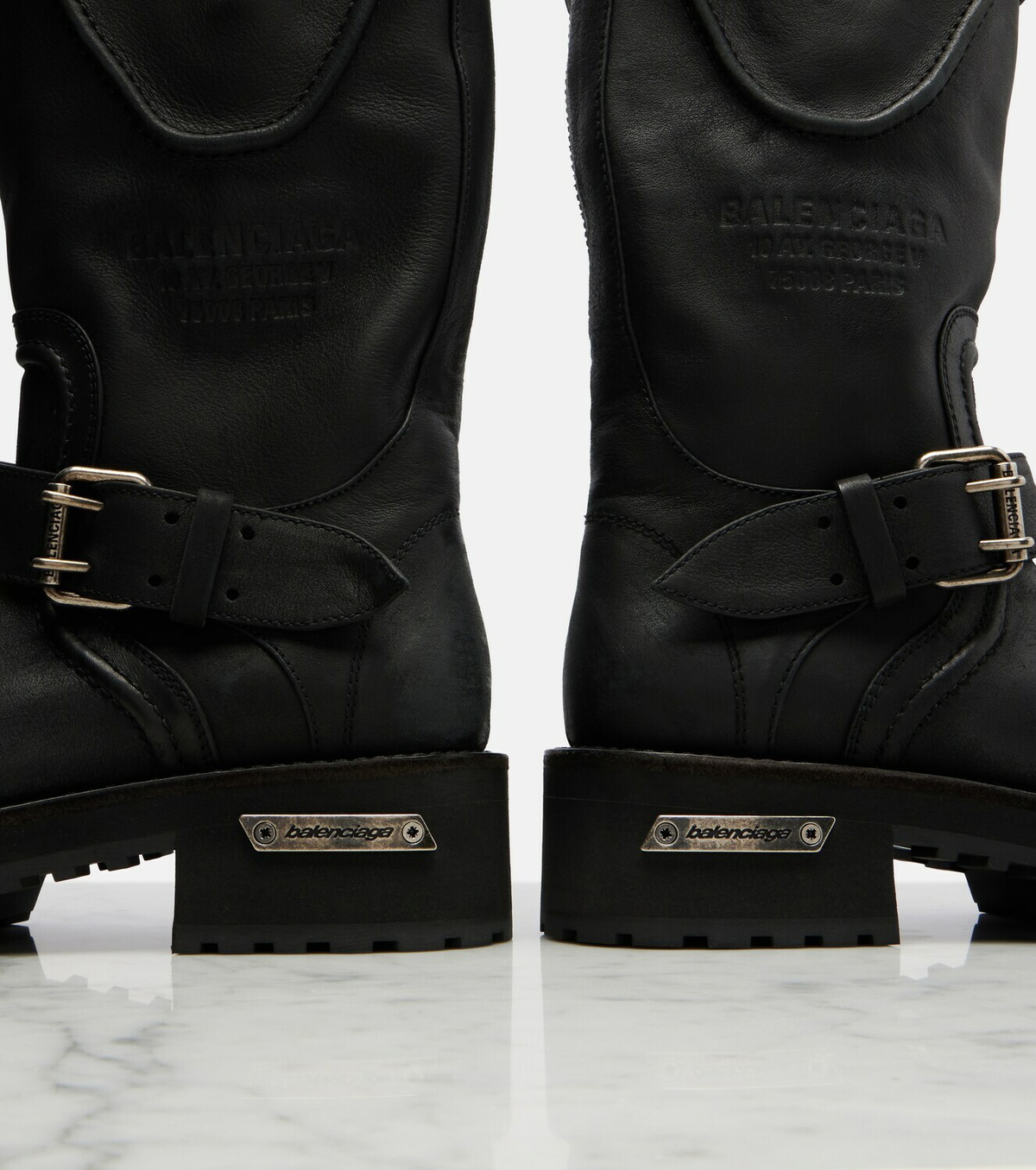 Balenciaga Venom leather combat boots