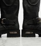 Balenciaga Venom leather combat boots