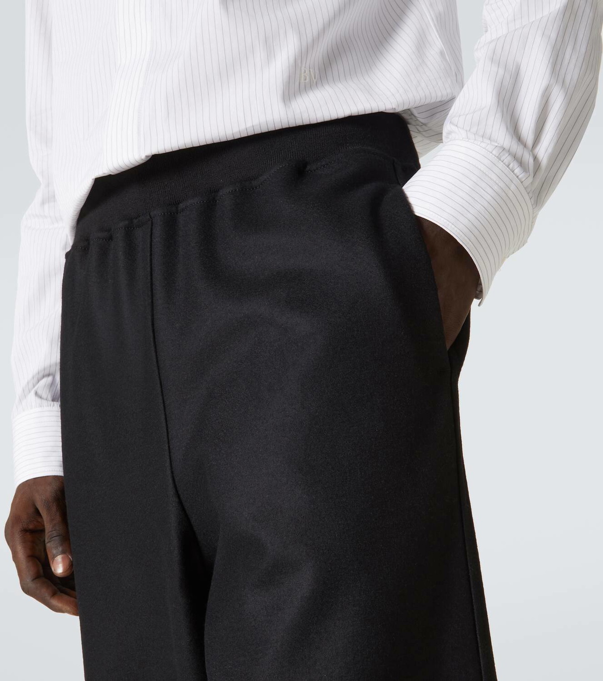 JIL SANDER wool Checkered Straight Slacks Pants Bottoms J02KA0265 Beige black 34