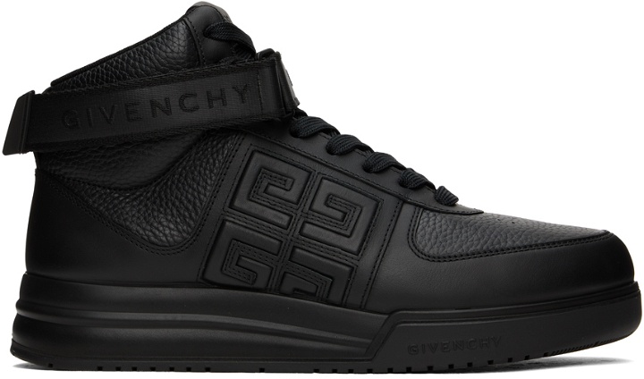 Photo: Givenchy Black G4 High Sneakers