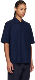 MHL by Margaret Howell Navy Organic Cotton Polo