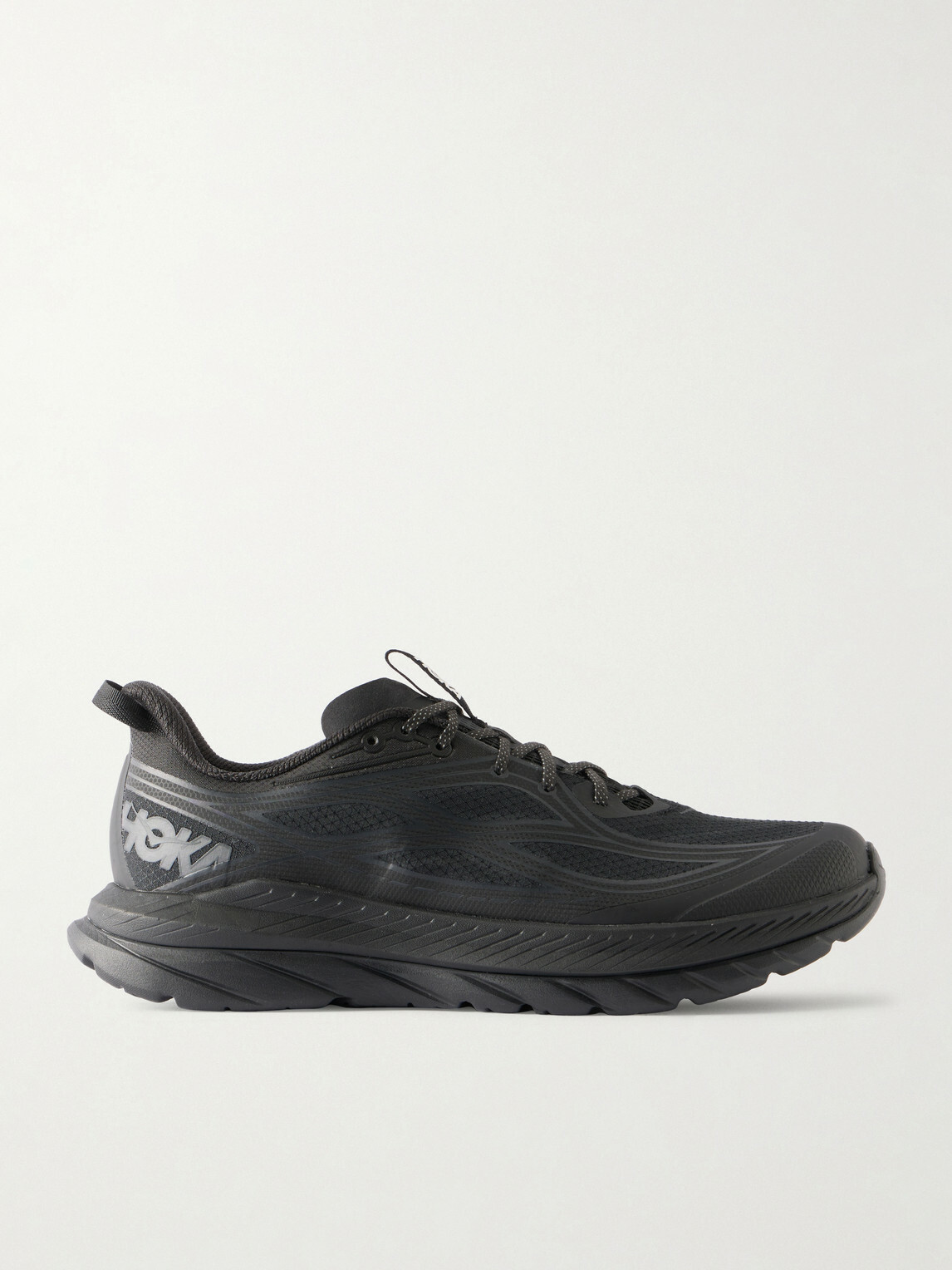 Hoka - Mach Remastered Rubber-Trimmed Mesh Sneakers - Black
